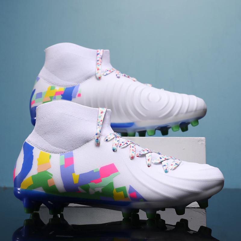 Manufacturer Professional Competition Indoor New GX Moon Fury Assassin High-top Broken Nails Men's and Women's Football Shoes