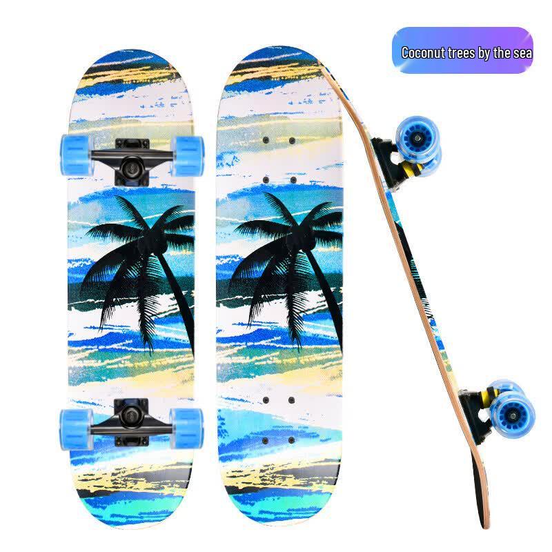 MDUG Double-Kick Skateboard with Flashing Wheels