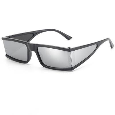 Lunettes de soleil vintage multi-verres pour femmes hommes hip hop rectangulaires Lunettes de soleil femmes hommes populaires colorées carrées
