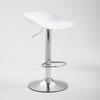Sgabello da Bar Scandinavo Regolabile - Sedia Girevole Commerciale con Poggiapiedi - Sgabello da Bancone Moderno Minimalista per Casa&Negozio - Pelle PU