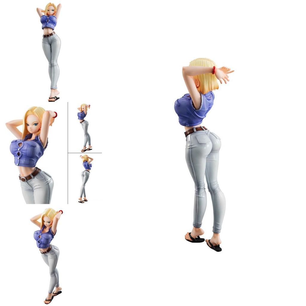 Stunning Dragon Ball Z Gal Android No. 18 Pvc Figure 20cm Tall Statue Ver.iii Gift