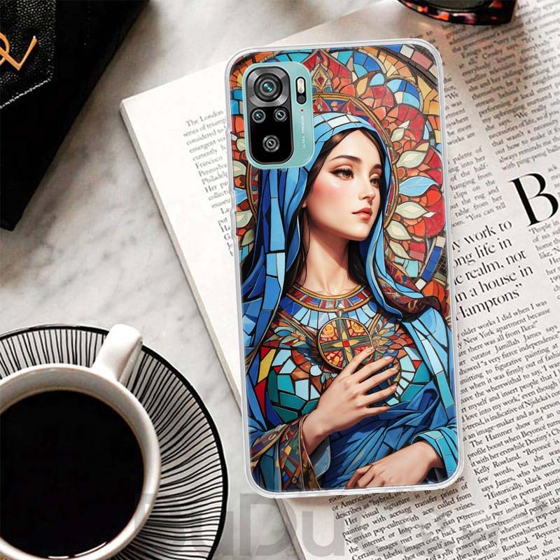 Jungfrau von Guadalupe Jungfrau Maria Hülle Für Xiaomi Redmi Note 10 9S 9 8T 8 Pro 7 5 Mi 9T 10T 11T 12T 11 12 Lite 12X A3 A2 A1 Druck