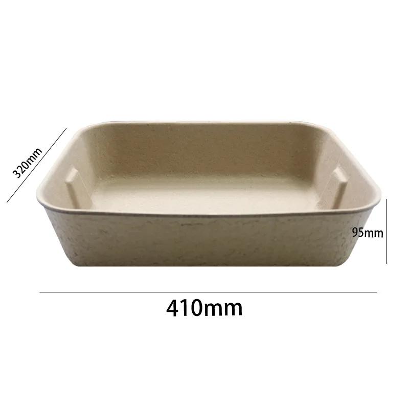 

1/2Pcs Cat Litter Boxes Cat Portable Cat Toilet Supplies Disposable Biodegradable Environmentally Friendly for Outdoor Traveling 1pc темно-коричневого кольору