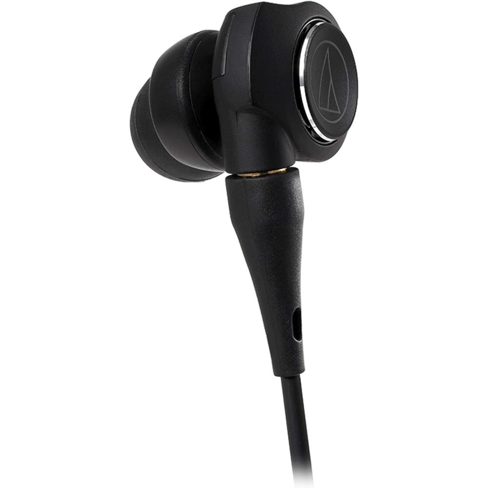 Audio Technica ATH CKS1100X Kabelgebundener Kanaltyp, Heavy Bass, Hi Res, Hi-Res-Tonquelle, kompatibel, Solid Bass, Schwarz, Einzeln