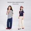 Girls' Lightweight Breathable Wide-Leg Summer Pants