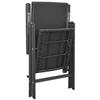 vidaXL Stapelbare Gartenstühle 2 Stk. Poly Rattan Schwarz