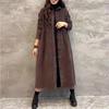 Cappotto da Donna in Velluto a Coste, Lunghezza Media, Maniche Lunghe, Foderato in Pile, Stile Trench Elegante Casual di Ispirazione Vintage