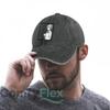 Anime Girl with “Baka” Text Washed Baseball Cap