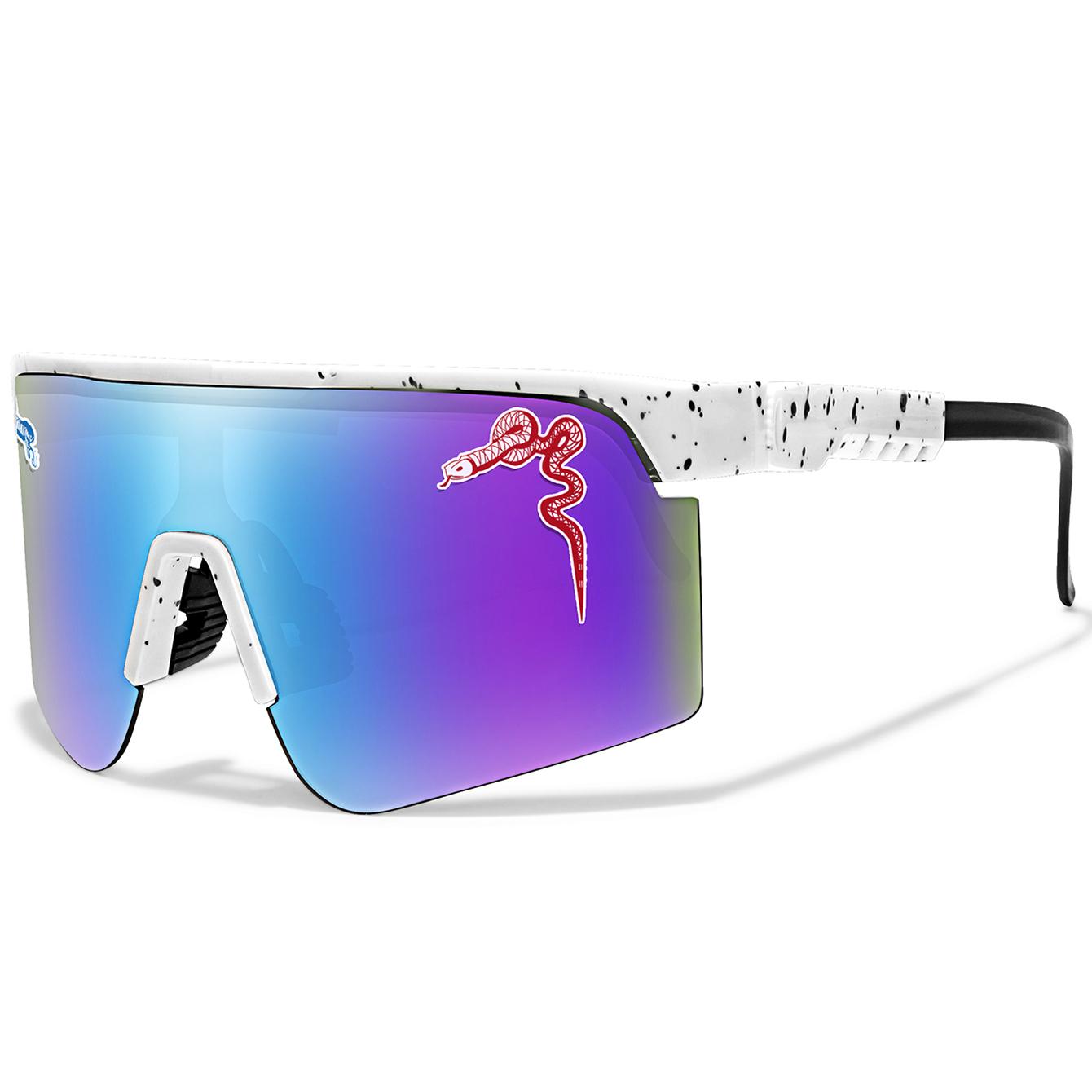 

Fishing Sunglasses Men s Large Frame Lens Fashionable Goggles with Random Dot Decoration For Hiking Glasses for Outdoor Sports