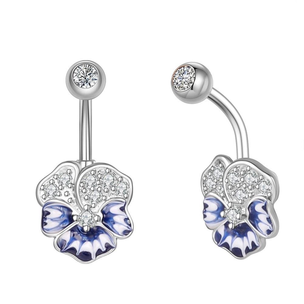 Butterfly Body Piercing Jewelry Sunflower Heart Belly Button Ring  Party Decoration