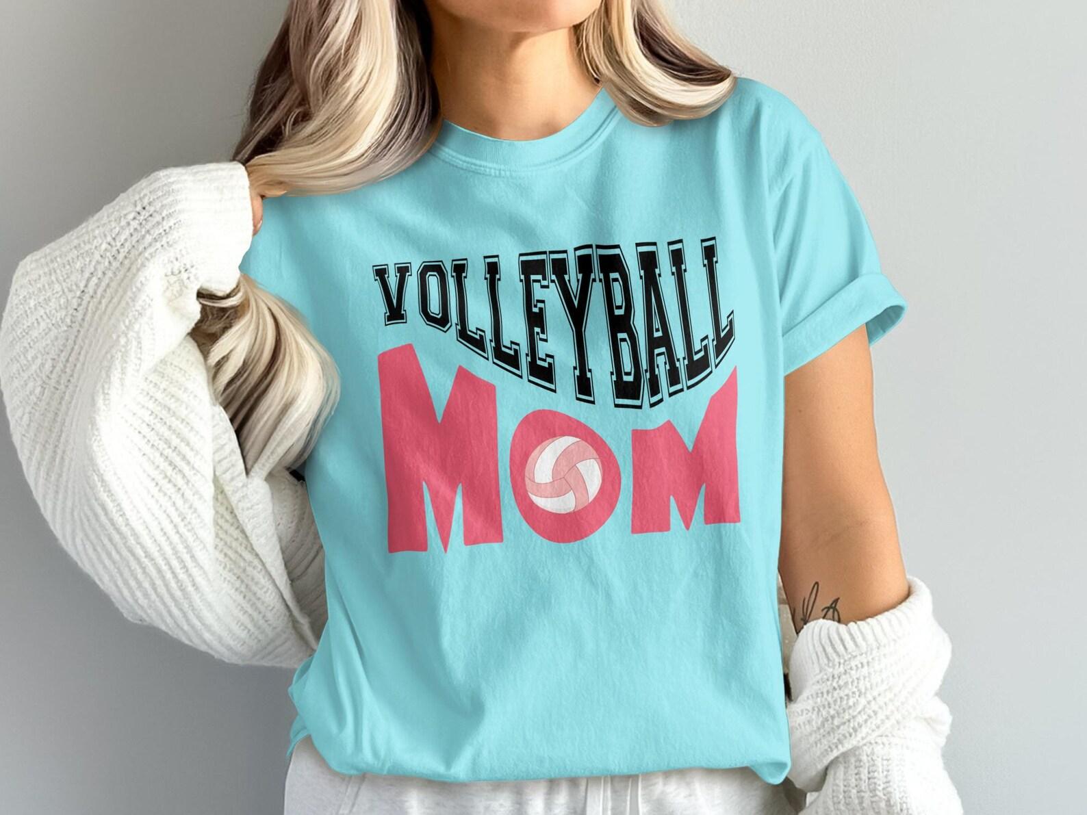 Volleyball Mom T-Shirt, Proud Sports Mother Tee, Game Day Apparel S