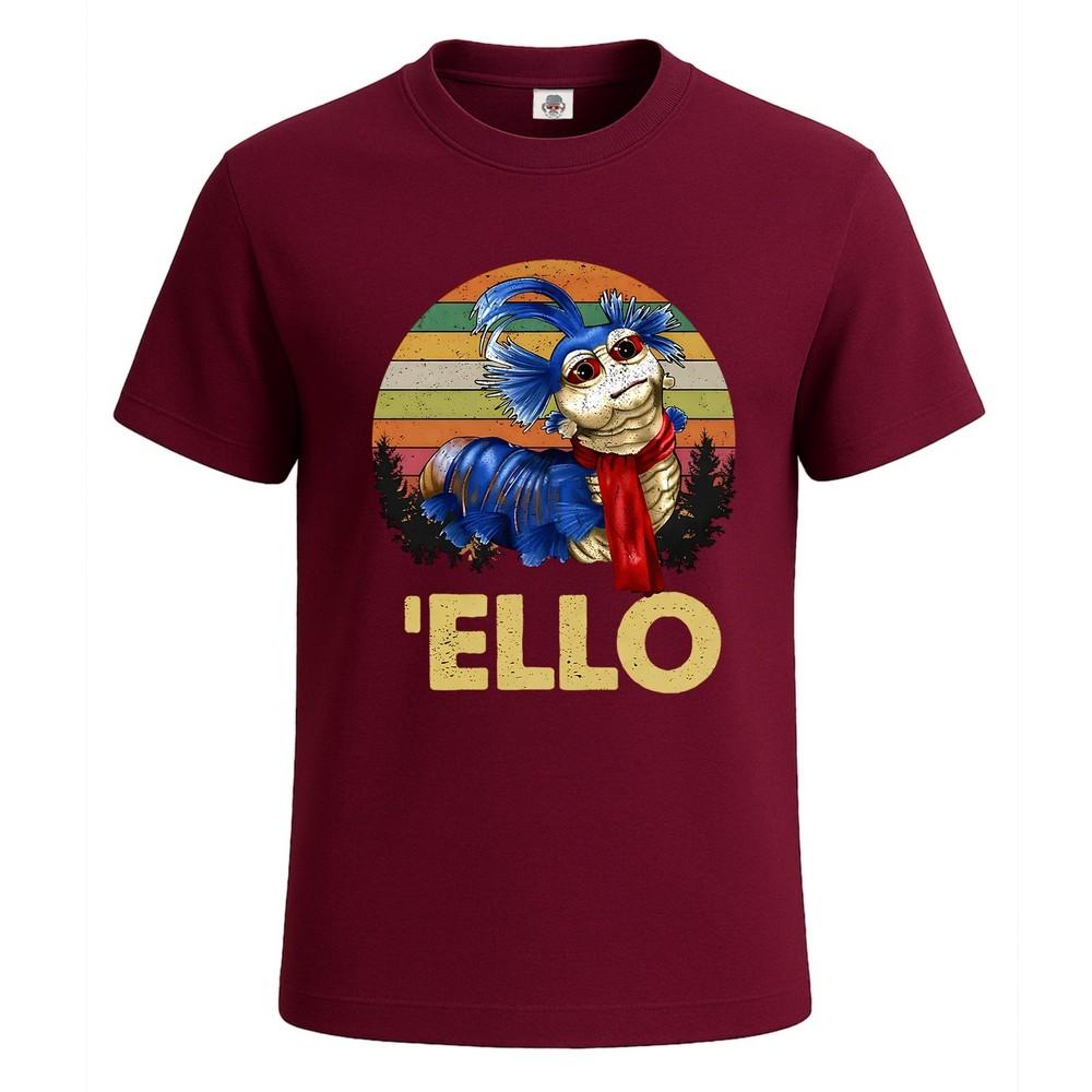 Labyrinth Worm 'Ello Vintage Graphic Art Novelty Party Men's T-Shirt Tee Top
