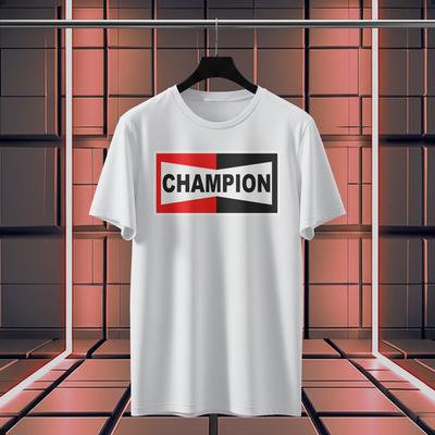 Champion Spark Plug Logo Funny T-Shirt Size S-5XL Made In USA Unisex T-Shirt