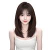 Sofeiyan Dark Full for Everyday Small Includes Net and Comb Wig, Medium, Straight, Brown, Layered, Wig, Natural, Undetectable, Cosplay, Use, Face,