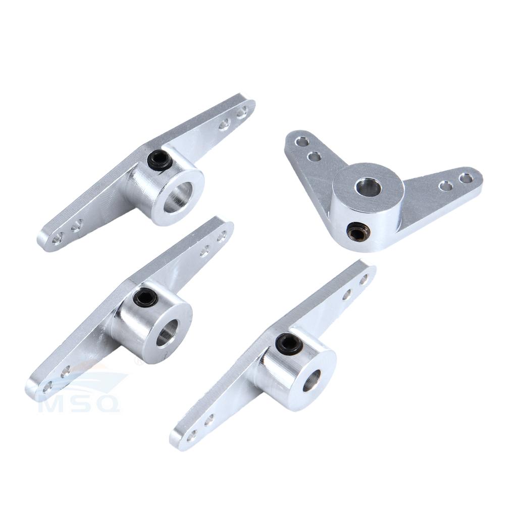 Rc Boat Alloy Rudder Steering Arm With 4/5/6mm Shaft Hole L Shaped Arm Straight Arm Boat Spare Parts