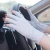 New Fashion Women's Cotton Dot Summer Fingerless Half Finger Anti-Skid Sun Protection Printing anti-UV Thin Short Driving Gloves