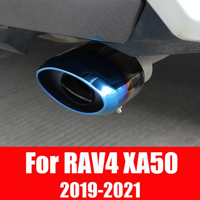 Stainless Car Tail Pipes Exhaust Silencer Frame Cover Muffler Modification For Toyota RAV4 XA50 RAV-4   2022