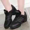 Vendita Calda Scarpe da Jazz Dance per Donna Sneakers Traspiranti in Rete Scarpe di Tela Tacco Basso Suola Morbida Allenamento Danza Latina Moderna