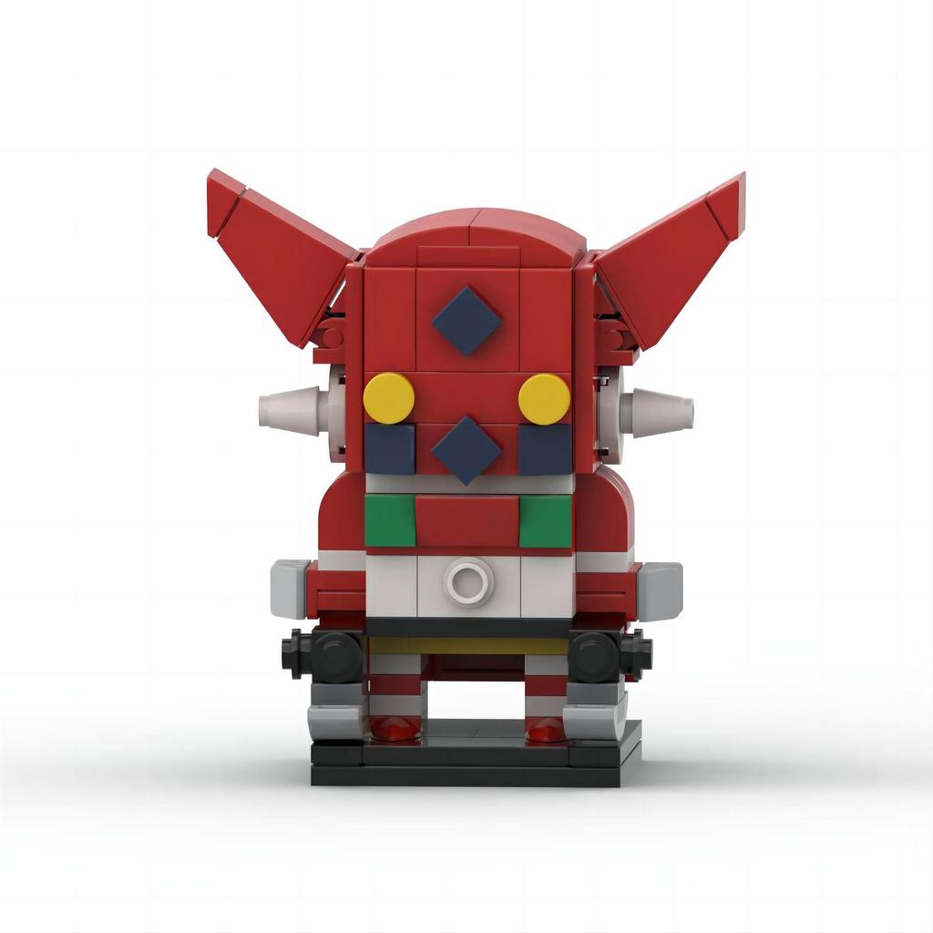 MOC Building Blocks: Square-Headed Hero, Universal Knight, Getter Robo No. 1 – DIY 3D Figure Decoration