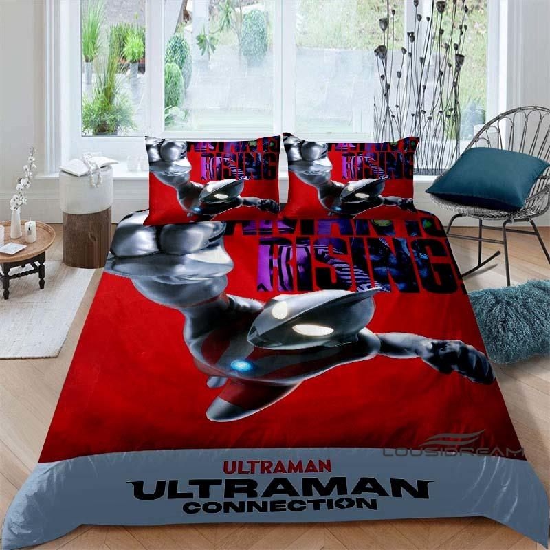 2026 New ModelUltraman Zero-Themed Bedding Set — Duvet Cover Set — Deluxe Gift for Kids (Double/Single Bed Sizes)