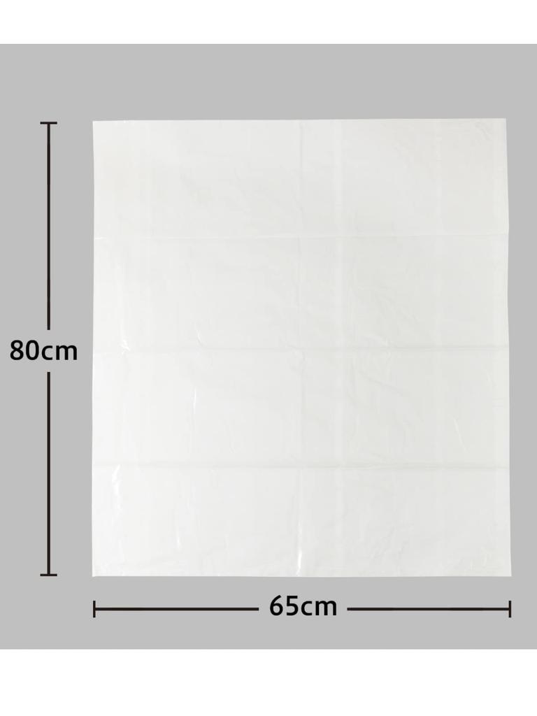 Chemical Japan Garbage Bags 45L Thick Clear Transparent 80cm X 65cm Thickness 10 Pieces X 5 Pieces Set 0.04mm CC-113N
