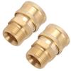 2Pcs Pure Copper M22 High Pressure Washer Fitting Adapter 3/8 Inch NPT Female To M22 Male Adapter
