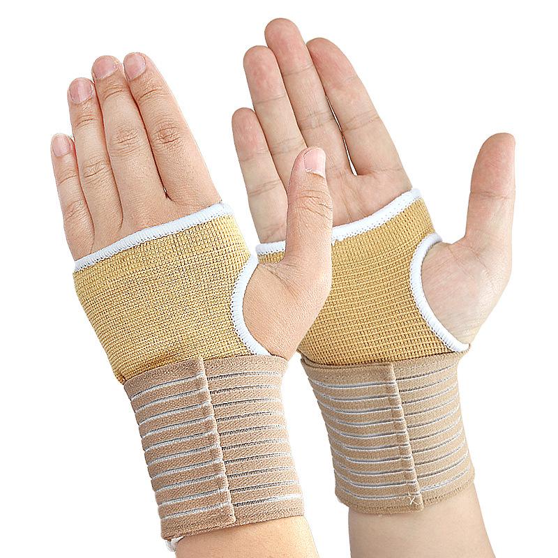 Elastic Adjustable Wristband: Half-Finger Compression Wrap for Tennis & Fitness