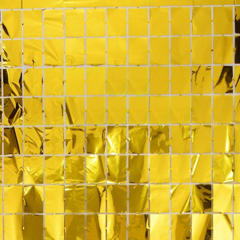 1PC Square Sequin Home Decor Bachelorette Party Backdrops Wall Background Curtain Birthday Party Decor 1*2m