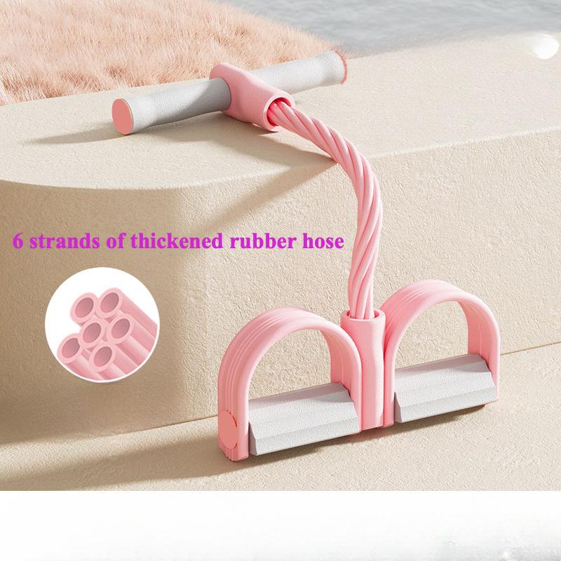 

Маленький многофункциональный стремя съемник приседания вспомогательный бытовой тонкий живот йога педаль натяжной трос розовый