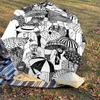 1PC Umbrella Patterns Umbrella-9-Rib Reinforced, Automatic Open, Lightweight & Durable, Cute Fashion Accessory for Outdoor-P0733
