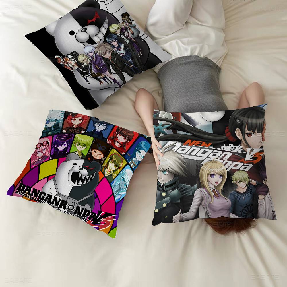 D-Danganronpa Classic Game Pillow Cover Sofa Cushion Cover Home Room Decoration Children Gift
