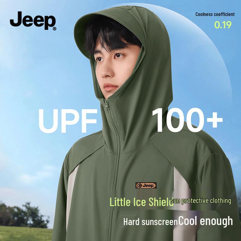 JEEP Men s Summer Outdoor Sun Protection Hoodie 4XL