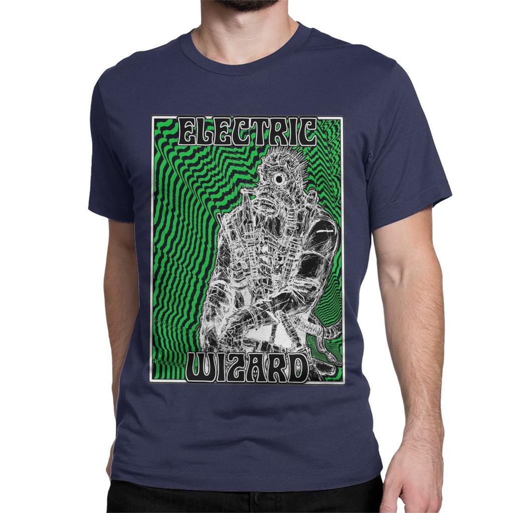 Novelty Electric Wizard Kaiman T-Shirts for Men Women O Neck 100% Cotton T Shirt Anime Short Sleeve Tees Gift Idea Tops