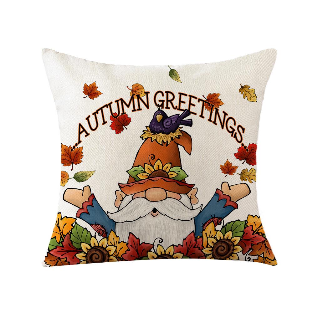 Autumn Pumpkin Harvest Pillow Cover Home Living Room Sofa Cushion Cover Bedroom Cushion Cover