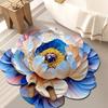 WTEMPO Bohemian Style Printed Carpets Flower Floor Mats Living Room Sofa Table Blankets Bedside Bedroom Rectangular Foot Mats