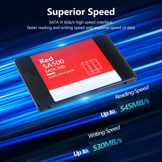 1/2/4TB Internal Solid State Drive Speed Up To 545MB/s Read 530MB/s Write 1920 TBW PC Desktop Laptop SATA III 6Gb/s 2.5-inch SSD
