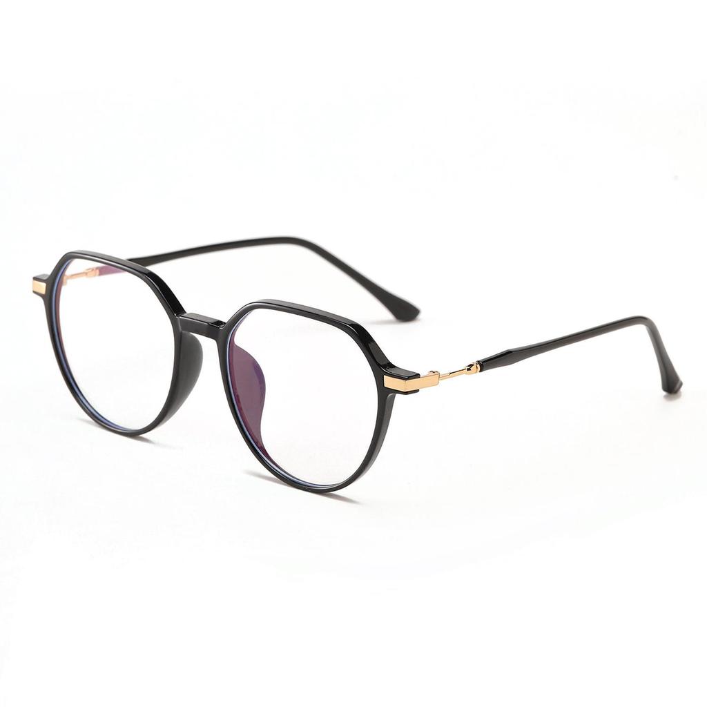 Xunge TR75203 Oval Transparent Student Glasses with TR90 Flat Lens