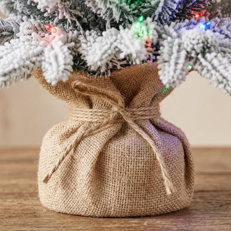 Artificial Christmas Tree PE Flocked Tabletop Xmas 50/60/90cm Multi-scene Holiday Decor