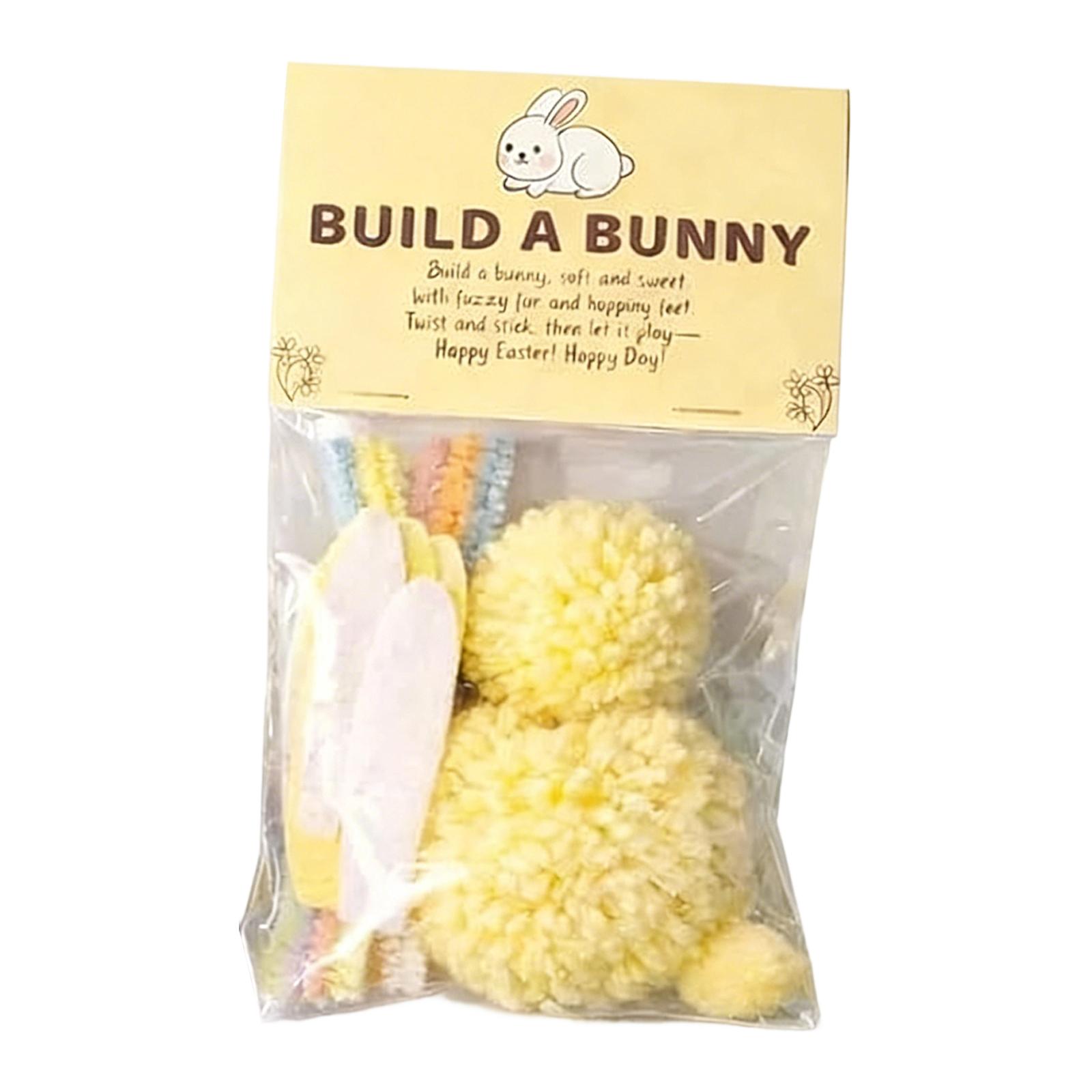 

Children s Easter Bunny Craft Set - DIY Bunny Keychain, Homemade Plush Bunny, Cute Yarn Animal Crafts One Size