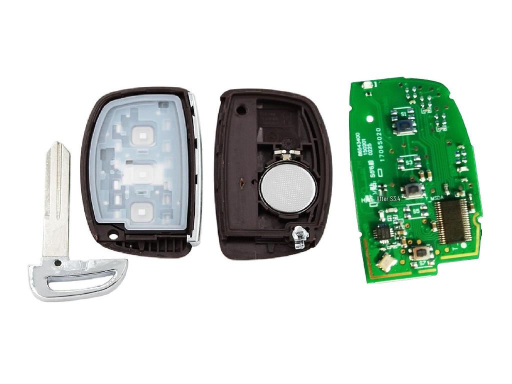 Tucson XD 3tlačítkový chytrý klíč 433 MHz s čipem 47