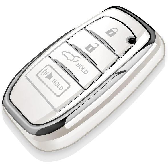 Tukellen for Toyota Key Fob Cover Soft TPU Full Protection Key Case fit for 2025-2026 Camry 4Runner -2026 Venza, Land Cruiser, Grand Highlander,