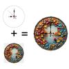 Silent Operation 25x25cm Wood Wall Clock with Sweep Second Hand