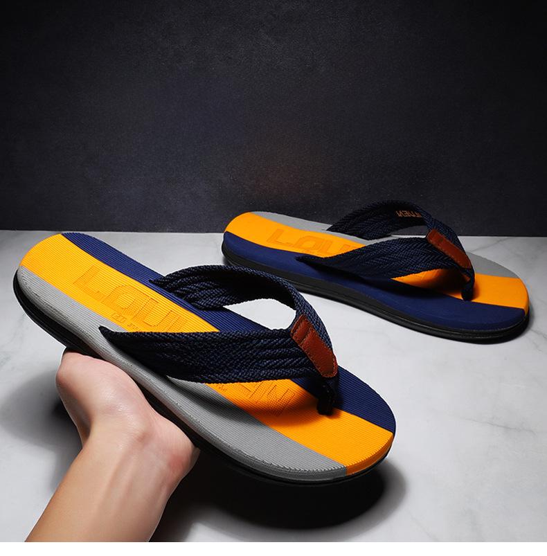 Luluan Męskie Antypoślizgowe Letnie Klapki - Sandały Plażowe i Outdoorowe