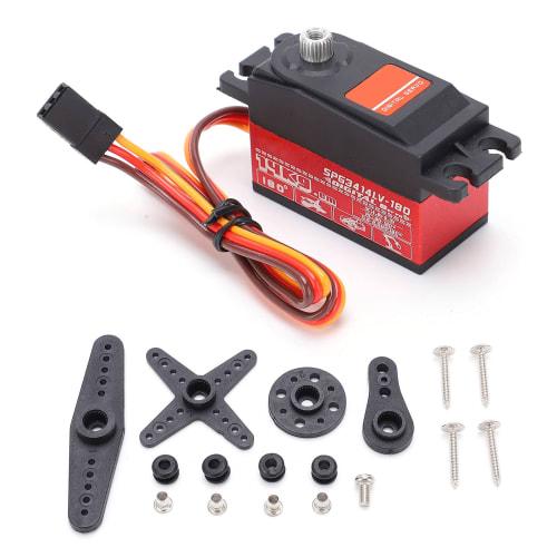 14KG Metal Gear Servo, High Torque, Aluminum Alloy, for 1:10 Remote Control Drift Cars, Jump Rope, and Model Car Accessories