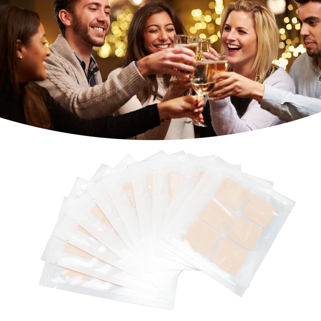 60PCS Party Patches Stickers Wake Up Refreshed After Party Recovery Hangover Relief Patches for Before Drinking