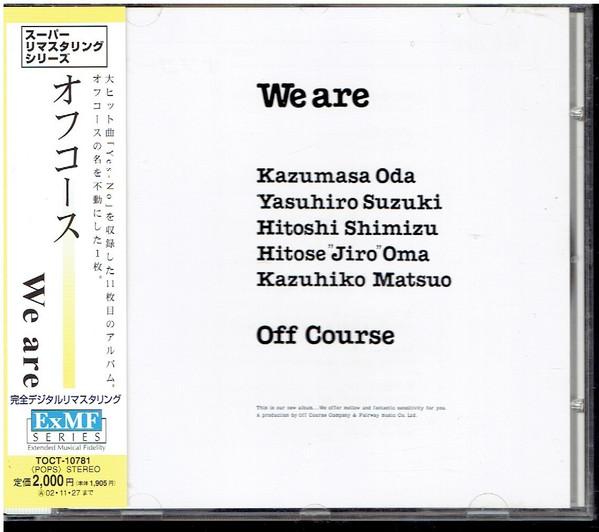 

CD OFF COURSE We Are TOCT10781 TOSHIBA EMI 2001 Japan ObiJapanese PopRock Used