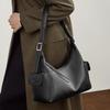 First layer vegetable tanned cowhide happy hobo bag, shoulder toast bag, leather large capacity women's casual shoulder messenger bag