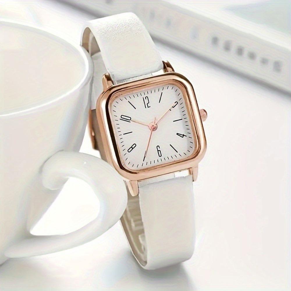 Casual Leather Strap Quartz Wristwatches Simplicity Square Quartz Watch Women's Watch  Women Gift