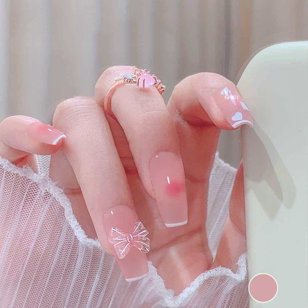 Color Crystal Nail Jewelry Bowknots Nail Rhinestones Bowknot Nail Drills Bow Nail Art Decoration