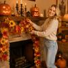 Artificial Maple Leaf Garland 175cm Fall Decor Wall Hanging Thanksgiving Halloween